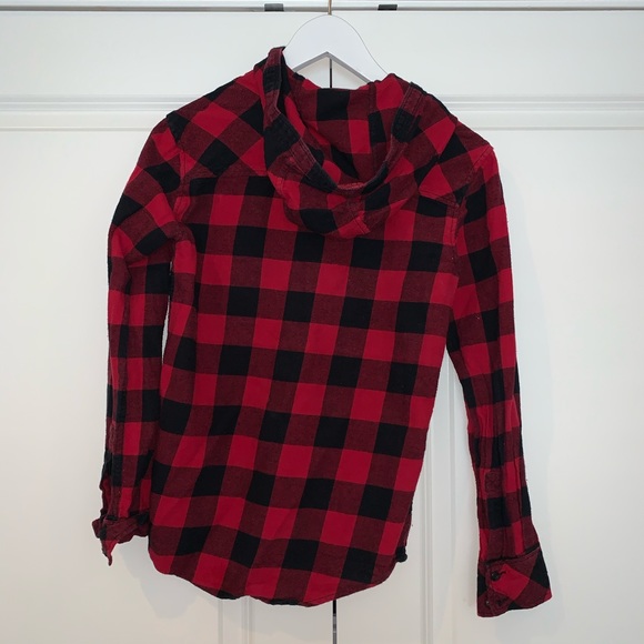 Black and Red TNA Flannel, Size XXS - Picture 3 of 4